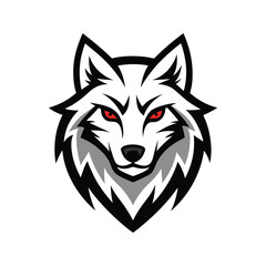 Bold Wolf Head Mascot Logo Design