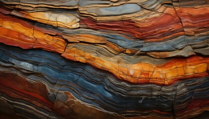 close up of rock segment