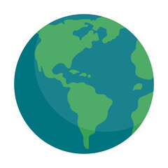 world map with globe