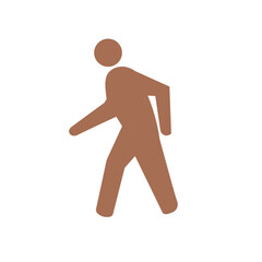 person running isolated on white background