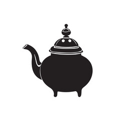Ramadan tea pot Silhouette Vector