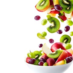 Naklejka premium fruit salad in a bowl