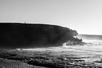 Surfer, plaża De La Pared, Fuerteventura