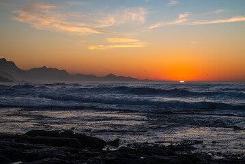 Zachód słońca, Fuerteventura, plaża De La Pared