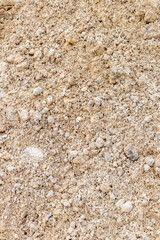 Close-up texture of natural brown earthy soil surface