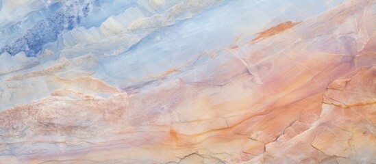 Fototapeta premium Pastel marble backdrop in soft hues of blue, pink, and beige with smooth textures, ideal for creative copy space and design applications