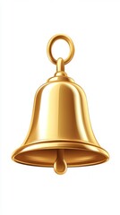 Golden Bell: A Symbol of Tradition and History.  A Beautiful and Artistic Illustration of a Golden Bell, Perfect for Decorative Purposes. An Ancient and Religious Icon.