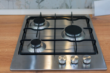 gas hob in the kitchen