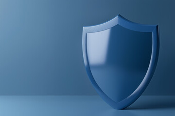 3D shield protection icon. Security and protection Concept. Generative Ai.


