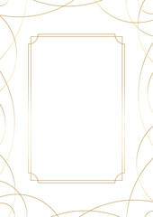 ゴージャスな金色ラインの華奢なフレーム