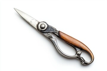 Vintage Metal and Wood Garden Scissors: A Timeless Piece of Craftsmanship