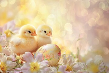 Easter Chicks and Egg