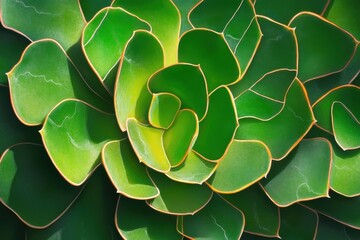 Fototapeta premium Extreme close up of succulent leaf revealing intricate cellular structure and vibrant colors