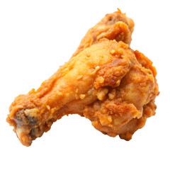 Crispy wing isolated on transparent background