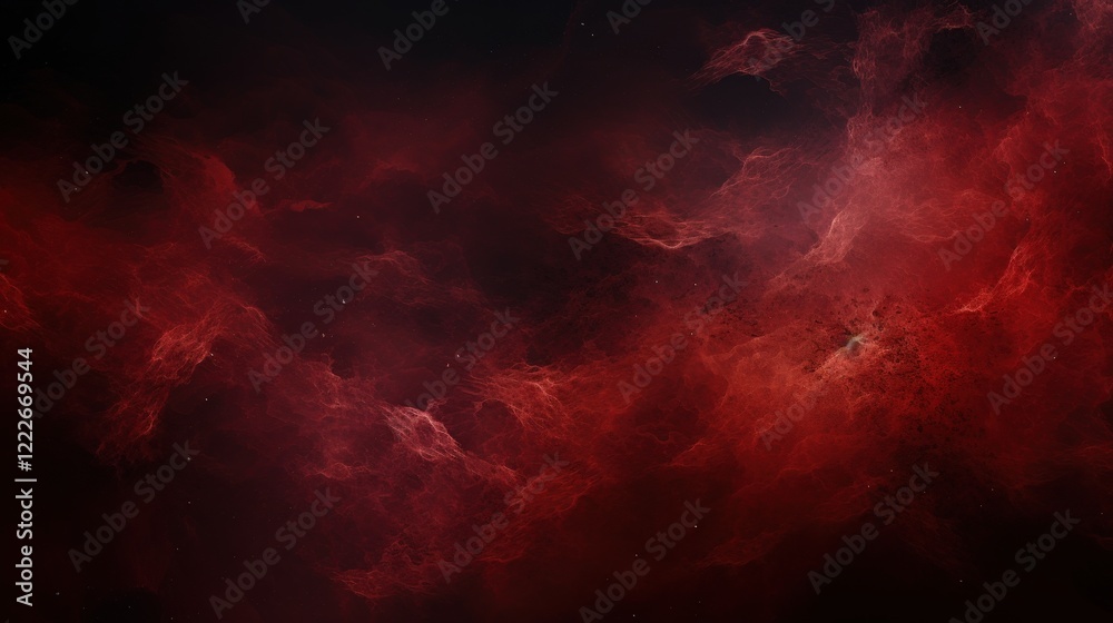 Aufkleber dark abstract red background with ethereal swirls and texture for creative projects and designs with