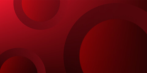 Abstract red background with circles. Applicable for gift card, Poster on wall poster template, EPS 10