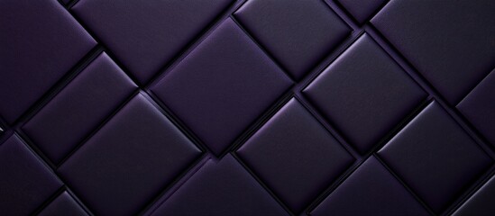 Dark purple leather texture with geometric diamond patterns, featuring deep shades for a stylish and luxurious background for fashion designs.