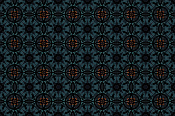 Seamless Textile Cloth Perspective Template Luxury Design Digital Shape Endless Art Graphic Tile Decoration Wallpaper Fabric Interior Texture Symmetric Fashion Background Visual Geometric Pattern.