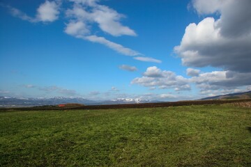 草原のある風景