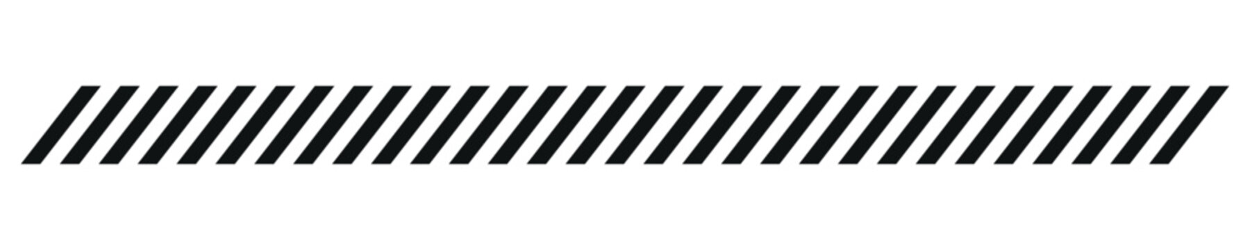Slash line border divider with diagonal strips