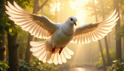 Obraz premium dove in flight