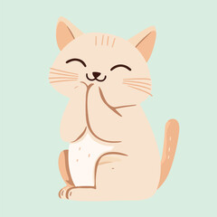 cute cat vector illustration