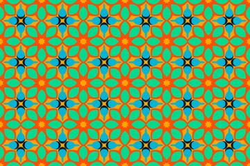 Seamless Textile Cloth Perspective Template Luxury Design Digital Shape Endless Art Graphic Tile Decoration Wallpaper Fabric Interior Texture Symmetric Fashion Background Visual Geometric Pattern.