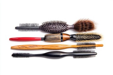 Assortment of Exquisite Hair Brushes in Various Styles
