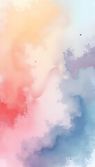 Fototapeta premium A soft dance of pastel shades creates a dreamy watercolor backdrop of blended tones