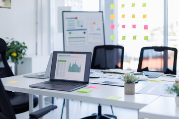 Laptop Computer, notebook, Workspace Working Desk Accounting Analysis Concept