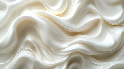 Fototapeta premium A textured wallpaper featuring elegant, flowing patterns in shades of white and cream.