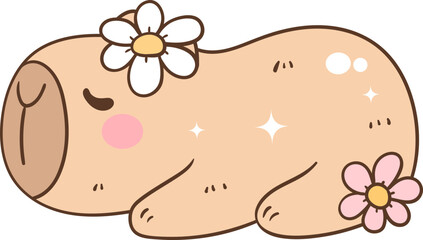 Cute Capybara Doodle