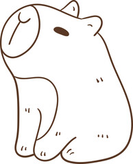Cute Capybara Doodle
