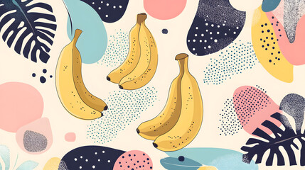 Fototapeta premium Banana are healthy food. And it is a useful fruit.
