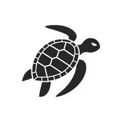 Obraz premium Floating Turtle Icon