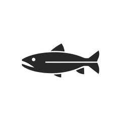 Simple Fish Silhouette Icon
