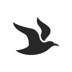Flowing Dove Art Icon