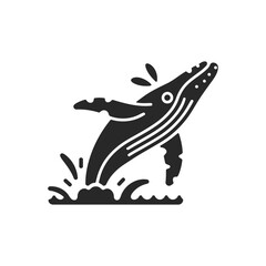 Breaching Whale Icon