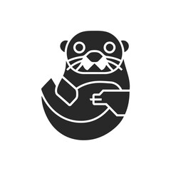 Otter Holding Icon