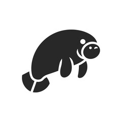 Floating Manatee Icon