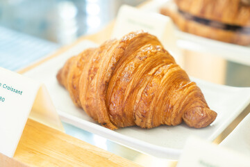 Breakfast with Fresh butter croissants
