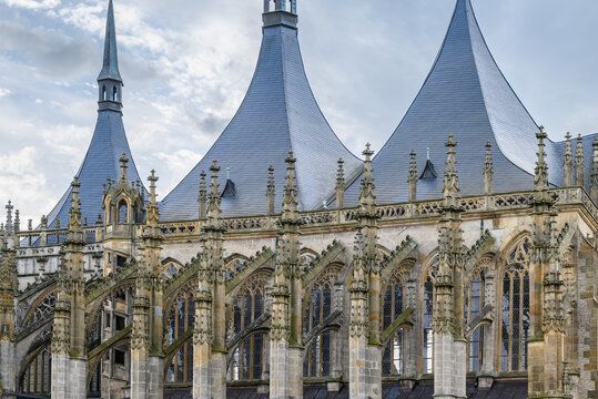 Roman Catholic Church of Saint Barbara in Kutna Hora town in the Central Bohemian Region of the Czech Republic