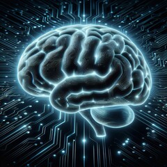 futuristic and technological representation of the human brain
