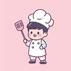 Cartoon chef vector illustration