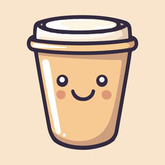 Cartoon Coffee Cup vector illustration