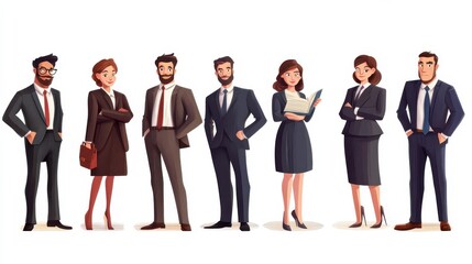 Obraz premium Commercial law isolated cartoon vector illustrations set. Legal advice for business, lawyer facilitate negotiations of business partners, professional employee rights consultancy vector cartoon.