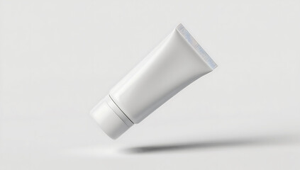 White cosmetic tube mockup