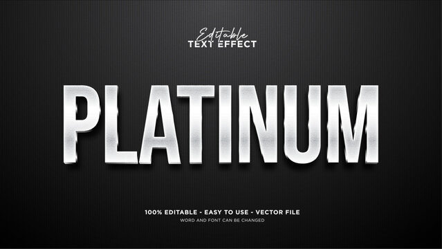 Steel text effect, editable stainless text effect