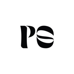 PS monogram logo design letter text name symbol monochrome logotype alphabet character simple logo