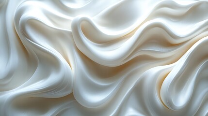 Obraz premium A textured wallpaper featuring elegant, flowing patterns in shades of white and cream.